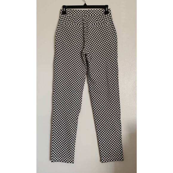 Black and White Catstooth Betabrand High Waisted Skinny Pants XS Petite - Picture 5 of 6